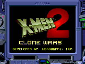 X-Men 2 - Clone Wars - Tela de abertura