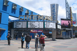 Cinema da 'Universal City Walk', um dos pontos turísticos mais conhecidos dos estúdios Universal