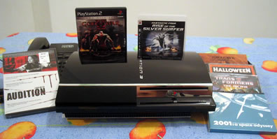 PS3, God of War II, FF2SS, trilhas (Transformers Halloween 2001), Tomahawk, Audition